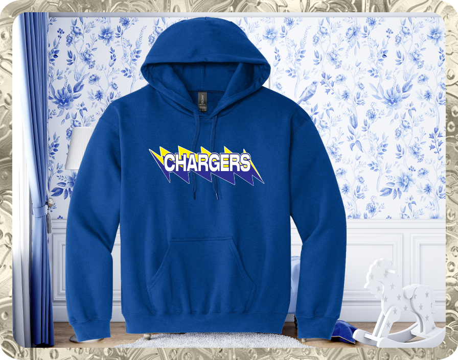 Adult Unisex Royal Blue Hoodie CHARGERS
